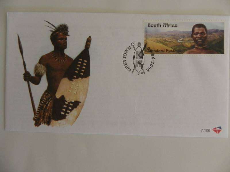 RSA 7.106 (2006) - Centenary of the Bhambatha Rebellion Official FDC