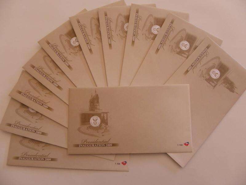 RSA 7.158 (2009) - Inauguration of President Zuma FDC x 10 (Bid per FDC to take all)