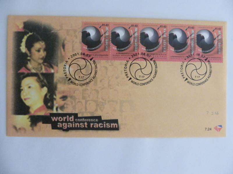 RSA 7.24 (2001) - World Conference Against Racism Official FDC