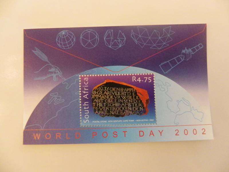 RSA 7.49 (2002) - World Post Day Mint Miniature Sheet