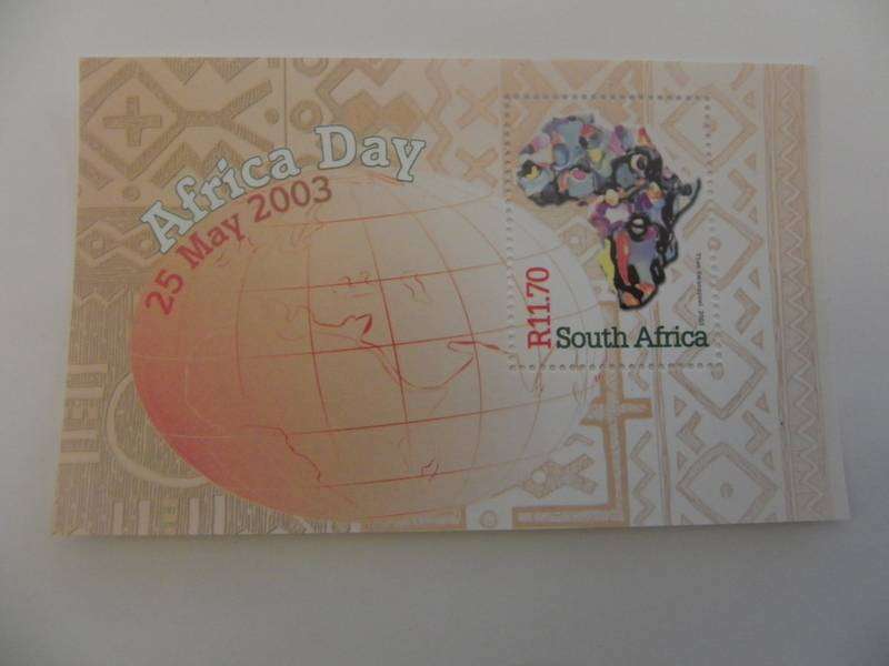 RSA 7.56a (2003) - Africa Day Mint Miniature Sheet