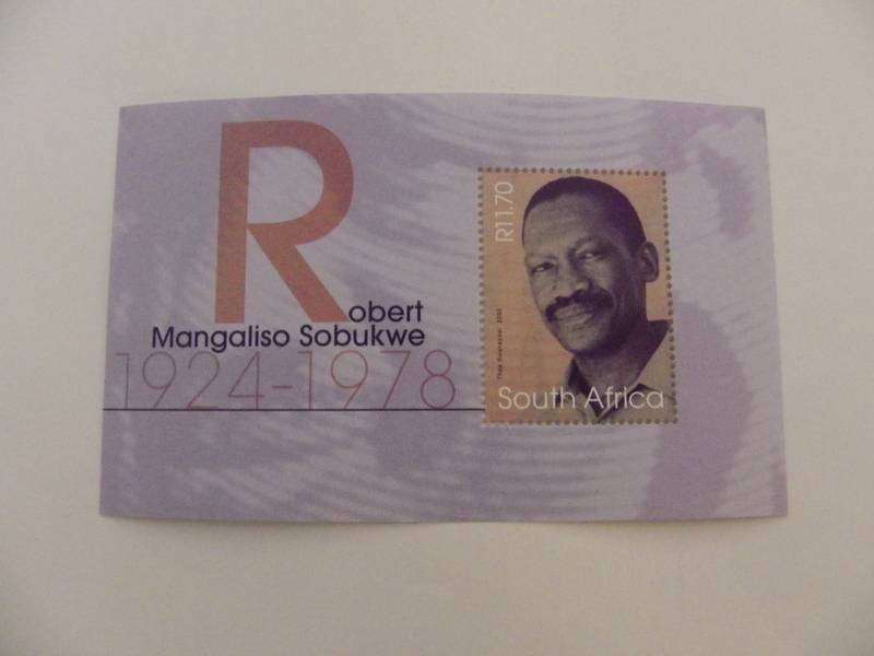 RSA 7.58b (2003) - Robert Sobukwe Mint Miniature Sheet