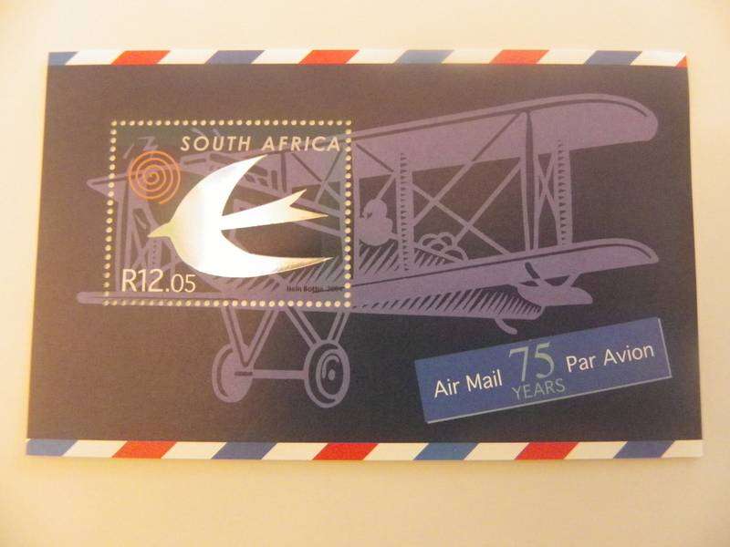 RSA 7.80 (2004) - 75 Years Airmail Service Mint Miniature Sheet