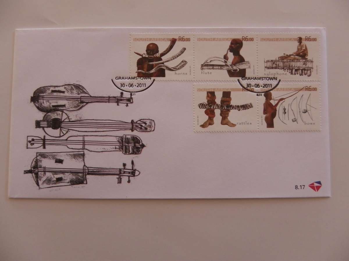 RSA 8.17  (2011) - Rare Musical Instruments Official FDC