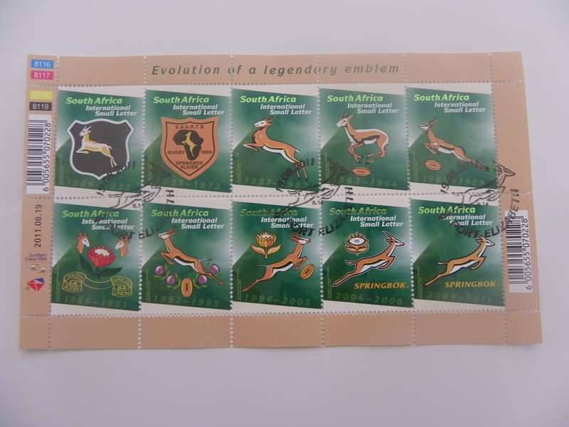 RSA 8.20 (2011) - Evolution of the Rugby Emblem CTO Cancelled Full Sheet