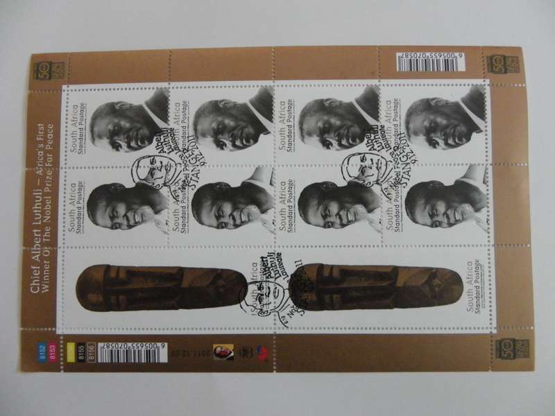 RSA 8.25 (2011) - Chief albert Luthuli CTO Cancelled Full Sheet