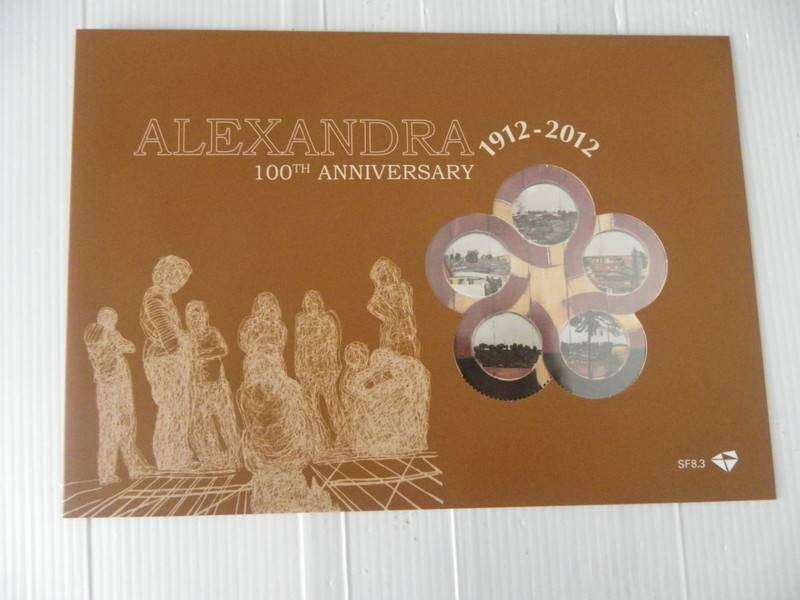 RSA SF8.3 (2012) - 100th Anniversary of Alexandra SAPO Issued Souvenir Pack