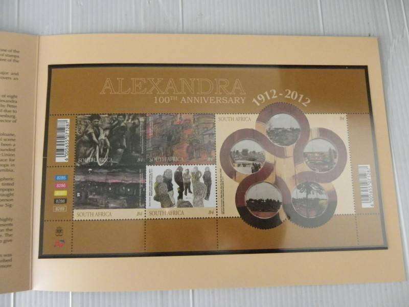 RSA SF8.3 (2012) - 100th Anniversary of Alexandra SAPO Issued Souvenir Pack