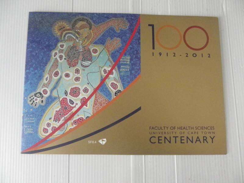 RSA SF8.4 (2012) - Centenary of Health Services at UCT SAPO Issued Souvenir Pack
