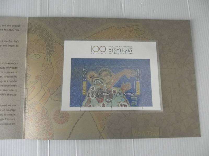 RSA SF8.4 (2012) - Centenary of Health Services at UCT SAPO Issued Souvenir Pack