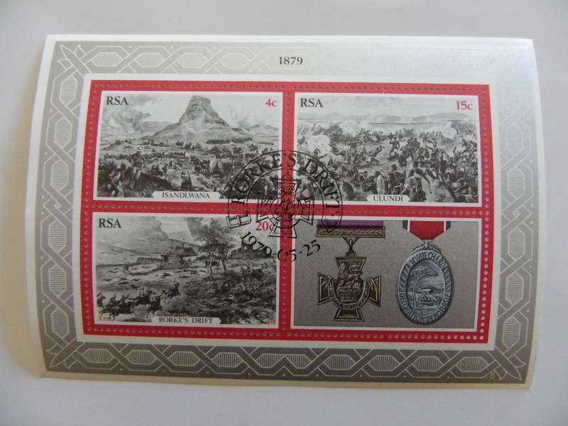 RSA S03 (1979) - Zulu War CTO Cancelled Miniature Sheet