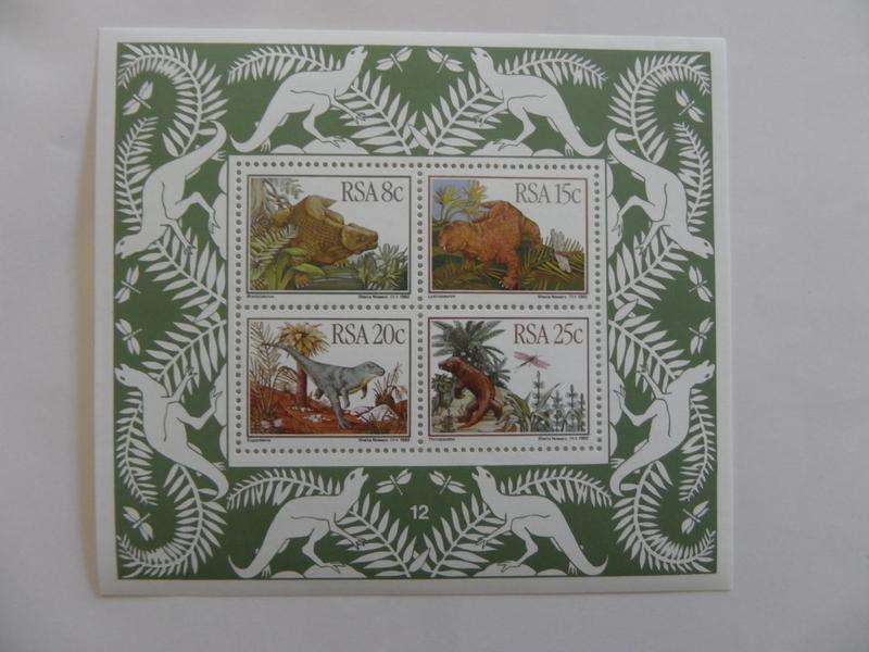 RSA S10 (1982) - Prehistoric Animals Mint Miniature Sheet