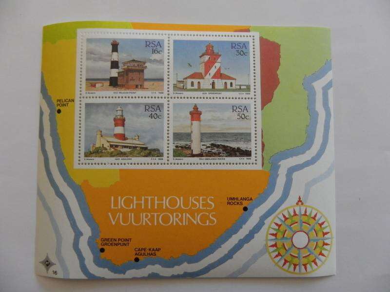 RSA S14 (1988) - Lighthouses Mint Miniature Sheet