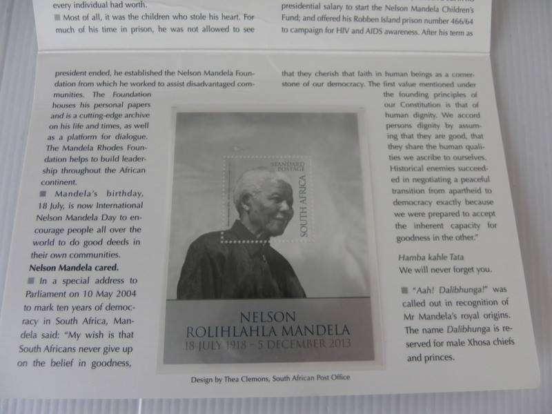 RSA SF8.7 - SAPO Issued Brochure of Mandela