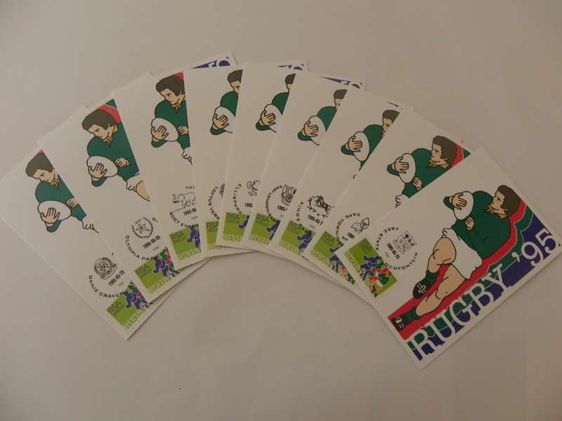 RSA 6.14 (1995) - Rugby World Cup Postcard Set of all the Venues