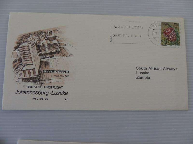 SAA #30 (1980) - 1st Flight JHB to Lusaka Illustrated FDC
