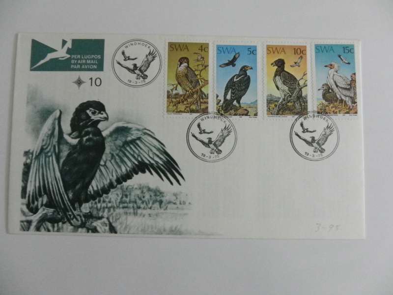 SWA 1.10 (1975) - Protected Birds of Prey Illustrated FDC