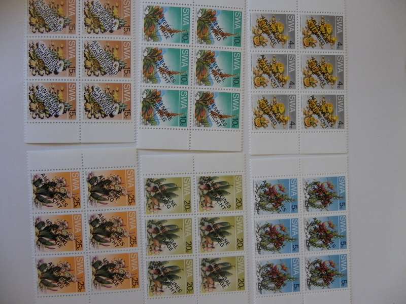 SWA 1.25 (1978) - Universal Suffrage Large Mint Control Block Set