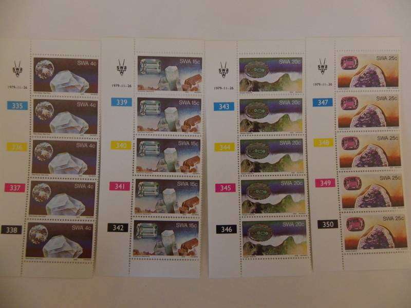 SWA 1.27 (1979) - Semi-precious Stones Mint Control Block Set
