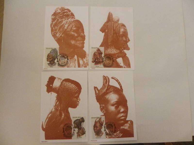 SWA 1.39 (1992) - Traditional Head Dresses Limited Edition Postcard Set