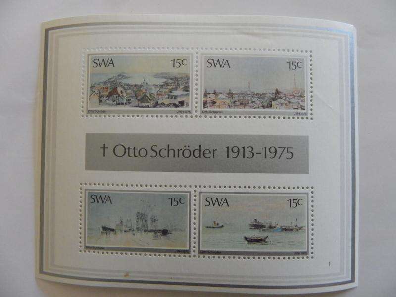 SWA MS01 (1975) - Paintings by Otto Schroeder Mint Miniature Sheet