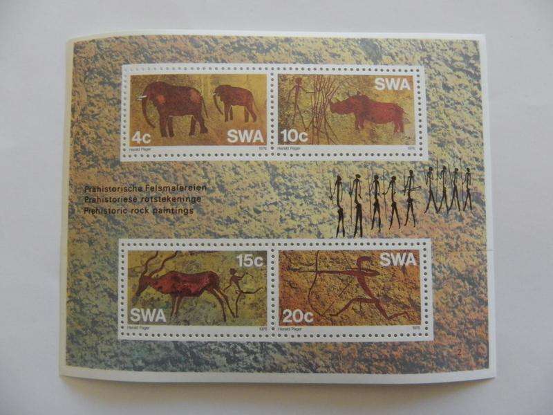 SWA MS02 (1976) - Rock Paintings Mint Miniature Sheet
