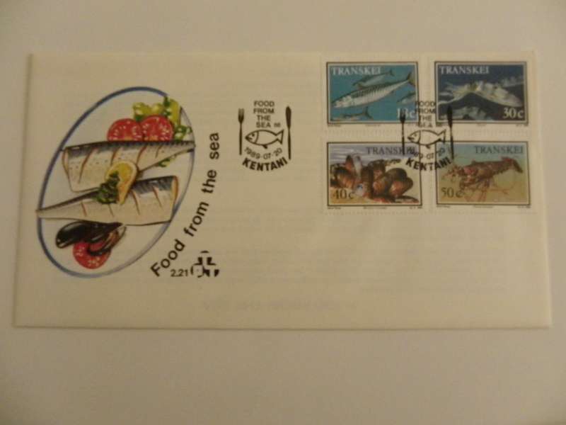 Transkei 2.21 (1989) - Food from the Sea FDC