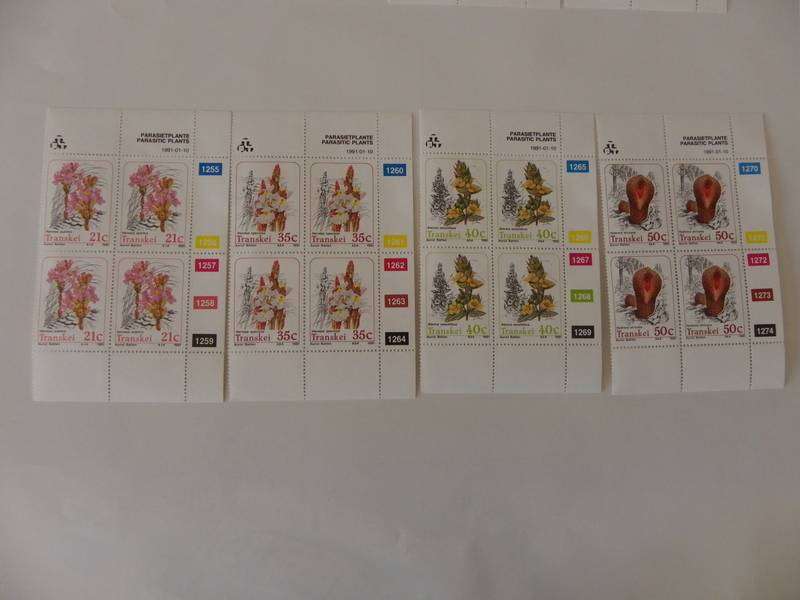 Transkei 2.27 (1991) - Parasitic Plants Mint Control Block Set