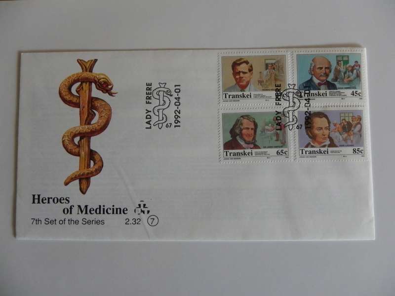 Transkei 2.32 (1992) - Heroes of the Medicine (7th Series) Official FDC