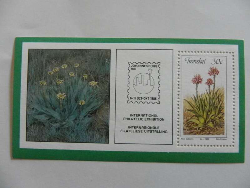Transkei SAF01 (1986) - Aloes Mint Miniature Sheet