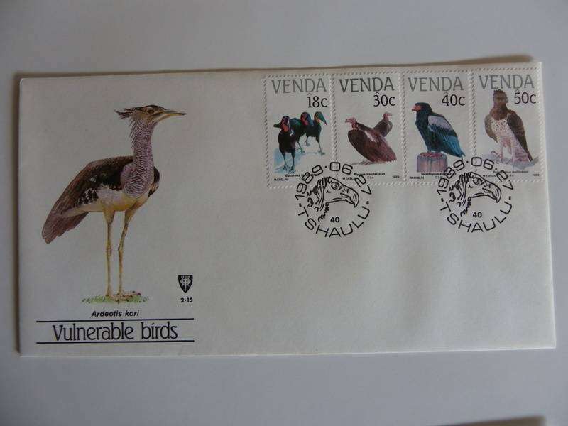 Venda 2.15 (1989) - Endangered Birds Official FDC
