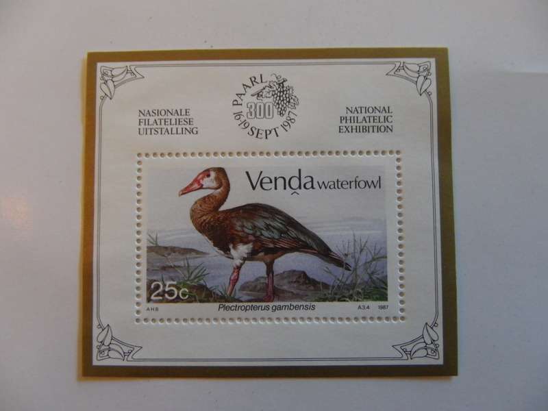 Venda SAF02 (1987) - Waterfowl Mint Miniature Sheet