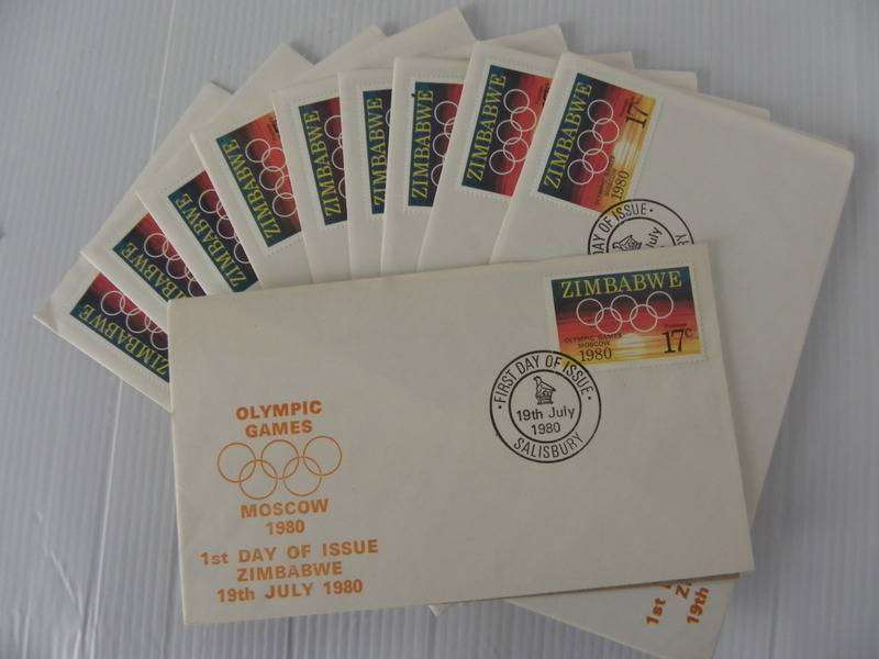 Excess Stock - Zimbabwe (1980) FDC`s (Bid per FDC to take all 10)
