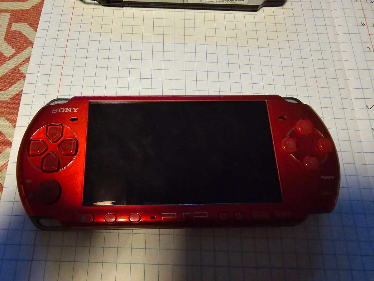 PSP 3000 Red Console - good condition
