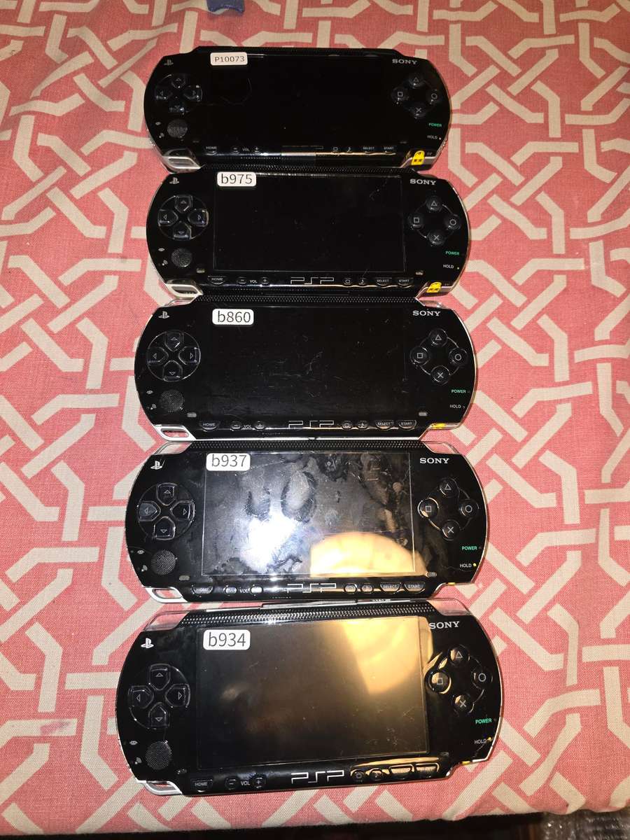 JOBLOT - 5 x PSP1000 console units