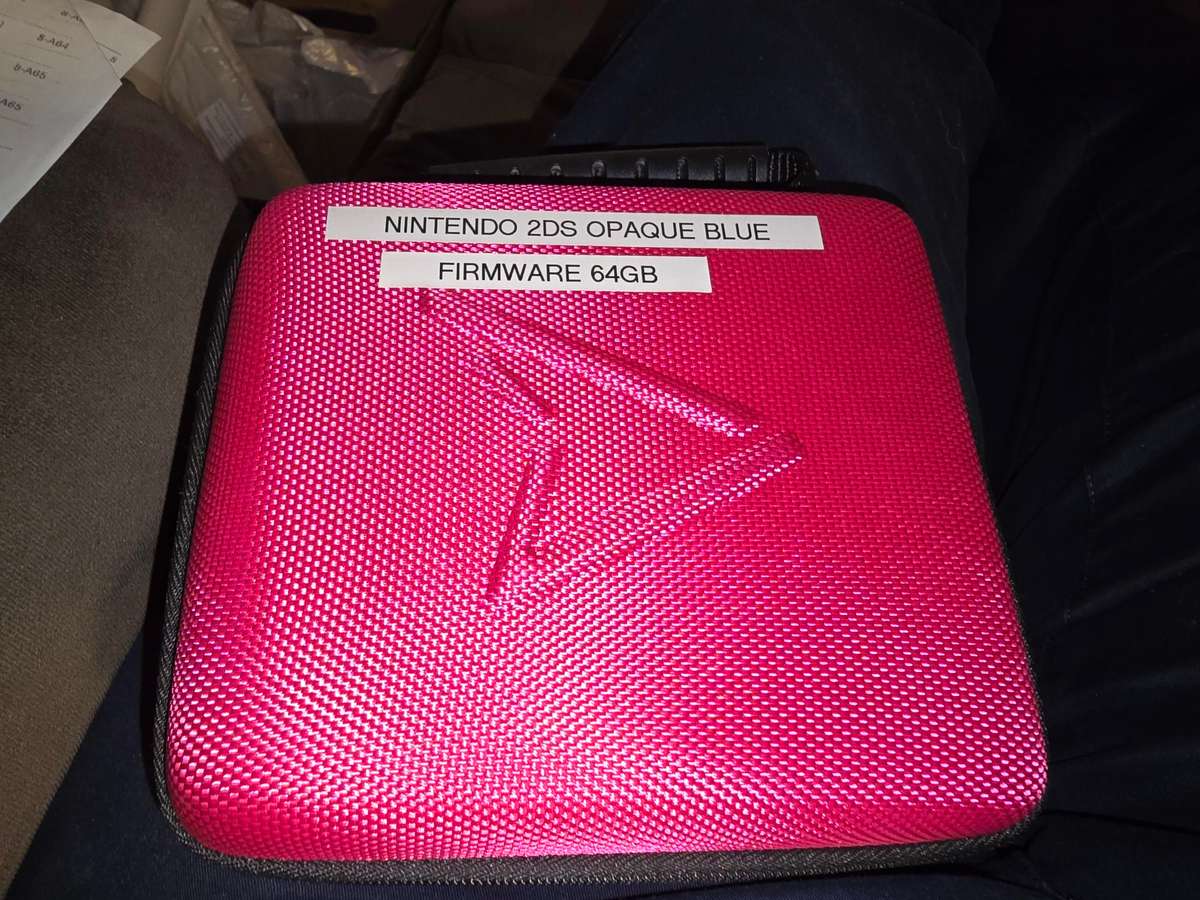 Nintendo 2DS Opaque Blue Console - with 64gb card - games loaded