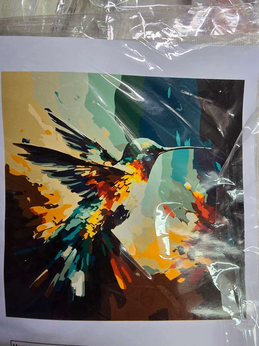 Paint By Numbers - Canvas, Paint - Hummingbird