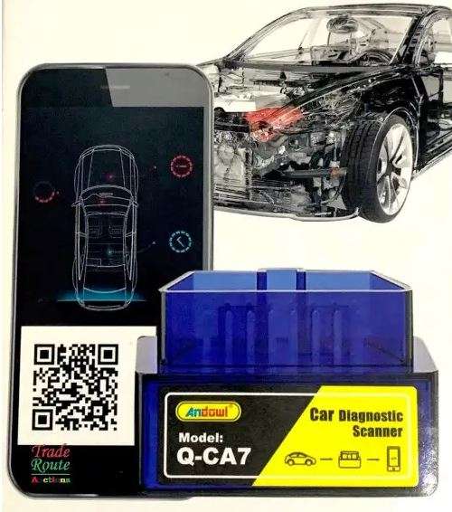 Mini 12V Car OBD2 Diagnostic Scanner Tool with Bluetooth Function OBDII YMOBD APP Compatible