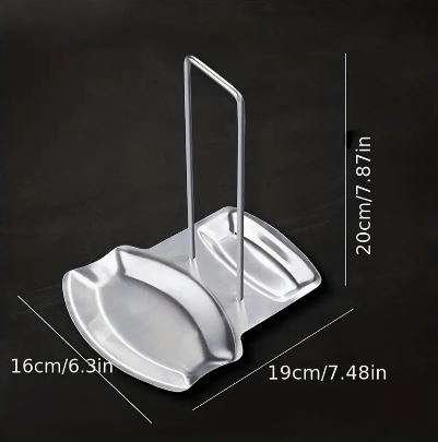 Stainless Steel Pot Cover & Spoon Rack