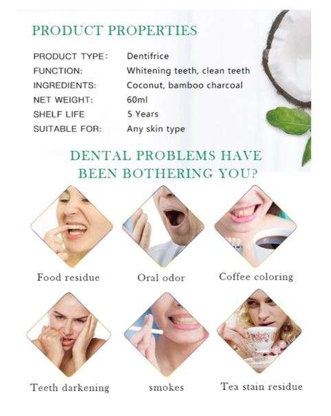 Activated Coconut Charcoal Teeth Whitening Powder