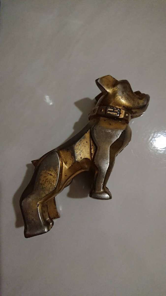 Brass Mack Truck Dog Bust