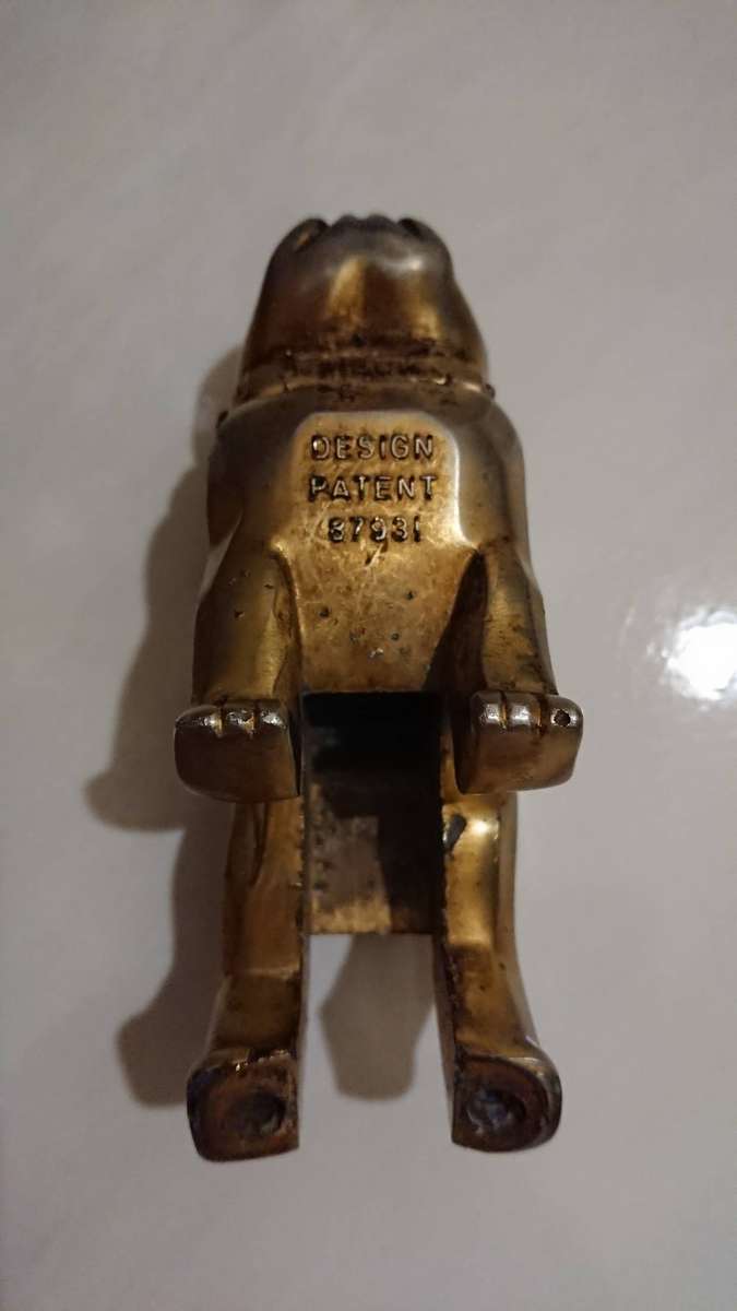 Brass Mack Truck Dog Bust