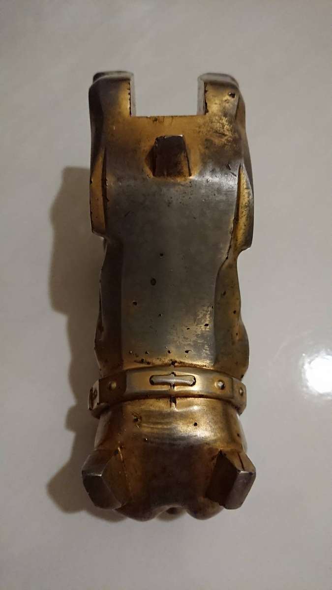 Brass Mack Truck Dog Bust