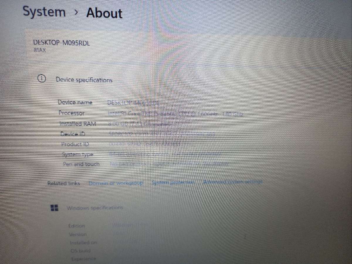 Lenovo V330 Intel i5 8th Gen 256GB SSD 8GB