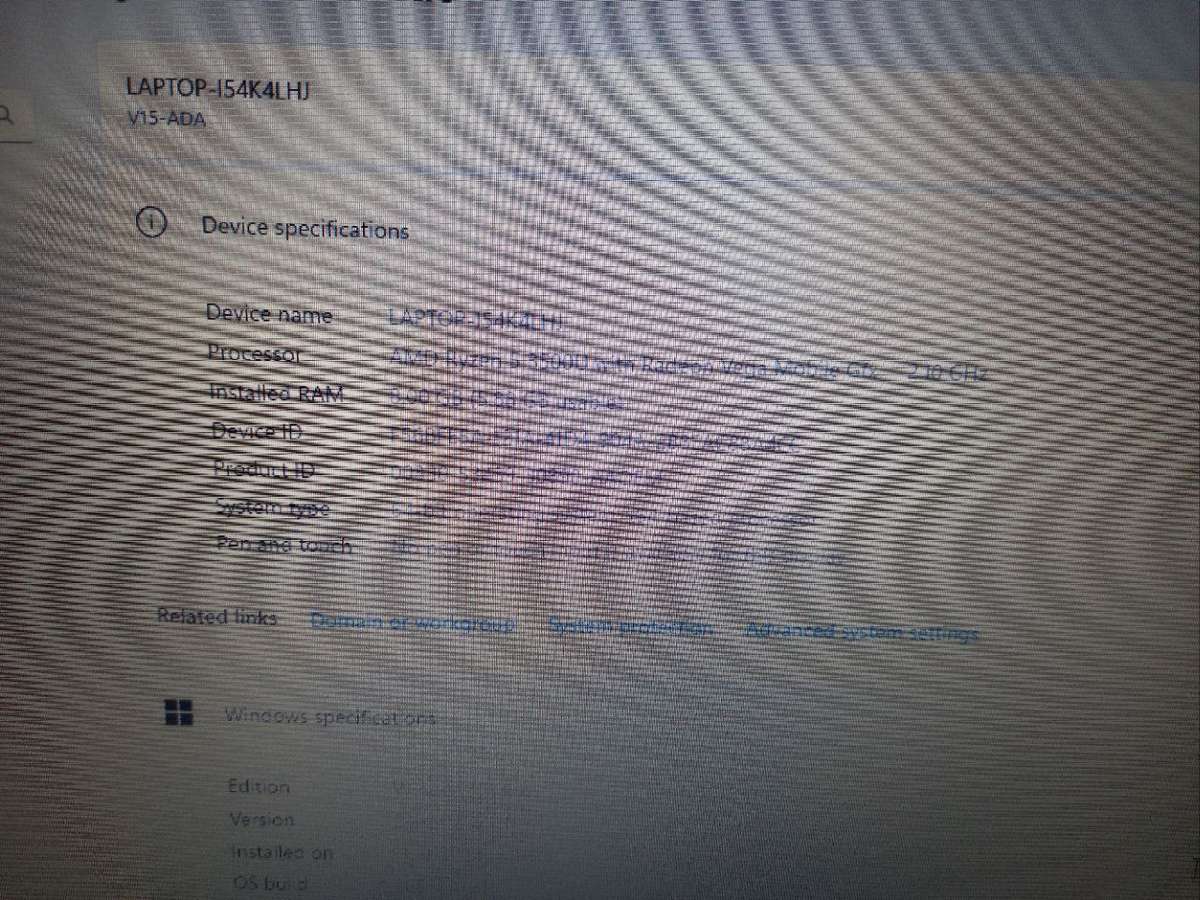 Lenovo V15 ADA AMD Ryzen 5 3500U | 8GB RAM | 256GB Nvme