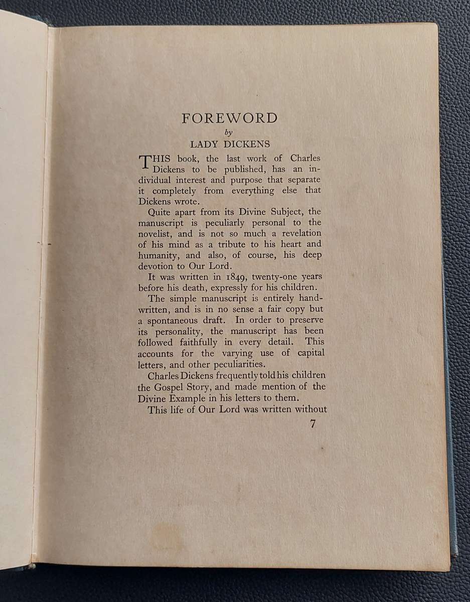 1st Edition of Charles Dickens' The Life of Our Lord - 1934 Associated Newspapers Ltd.
