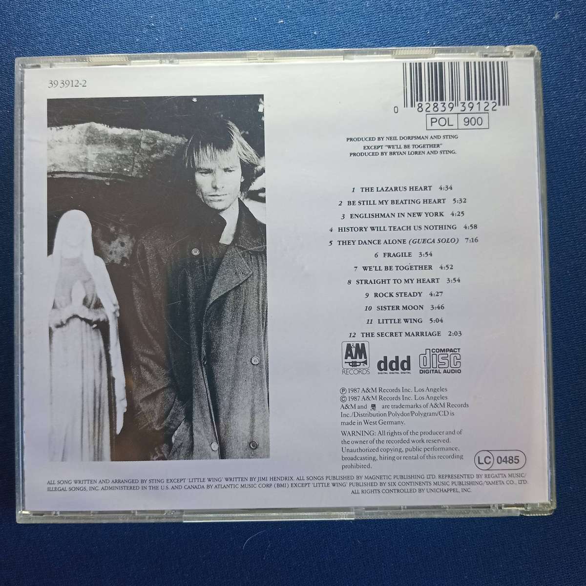 STING Nothing Like the Sun CD