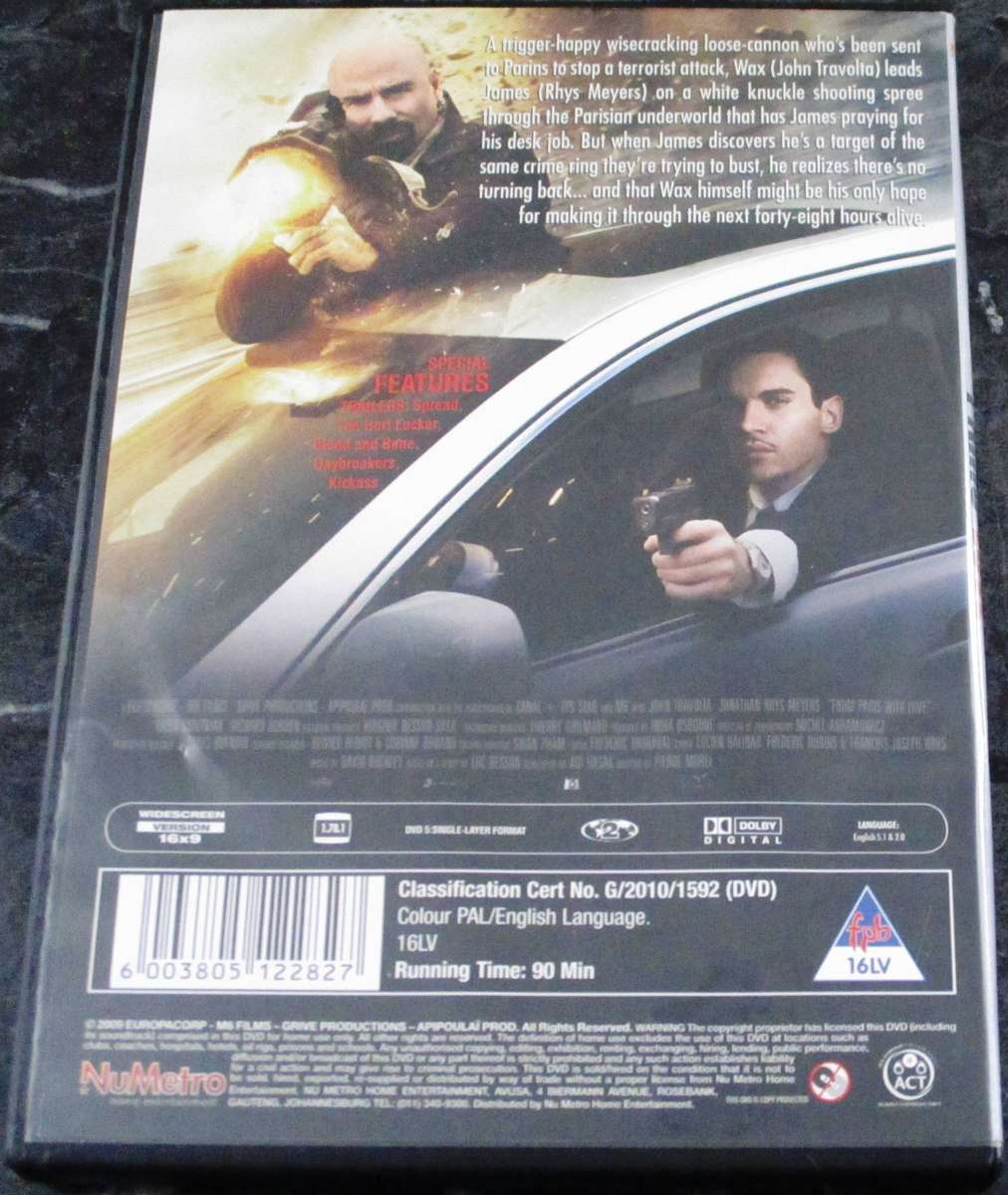 From Paris With Love DVD [BBOX 8] Region 2
