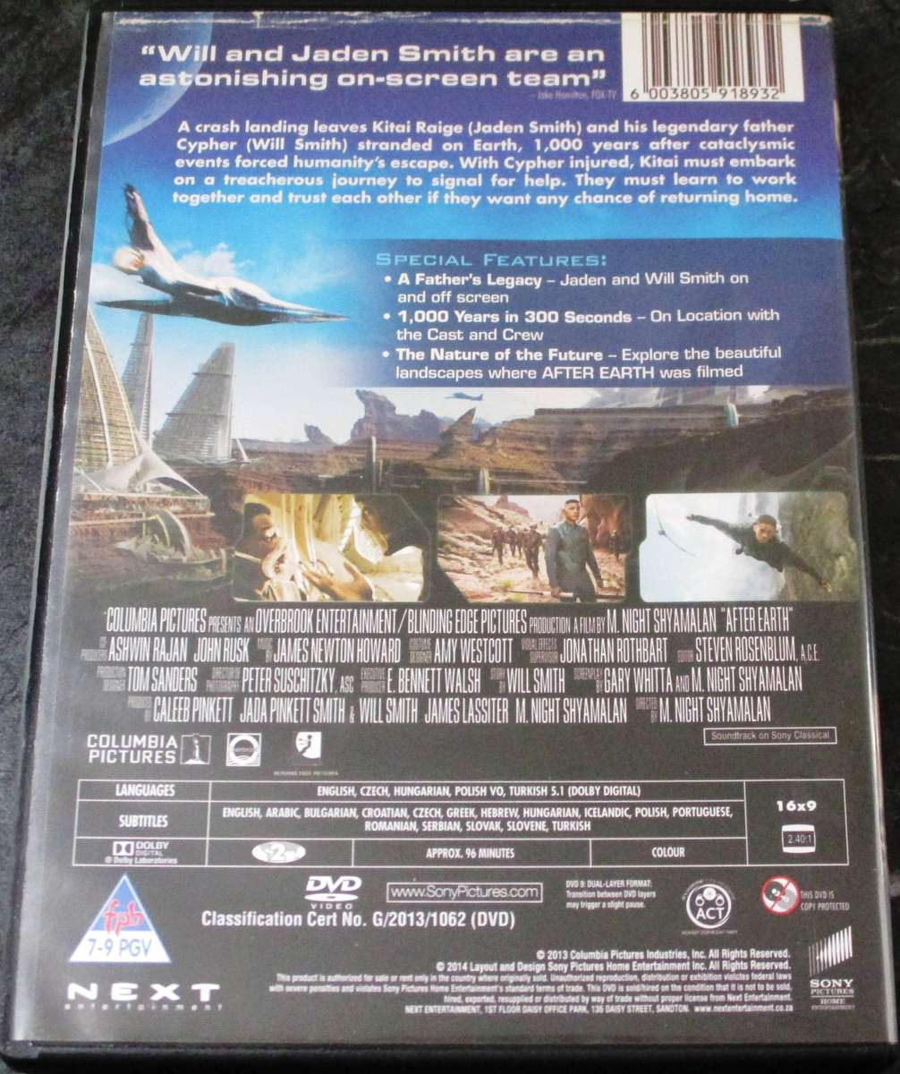 After Earth DVD Will Smith [BBOX 2] Region 2