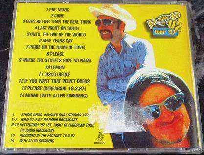 U2 POP Mart Tour 97 CD [Shelf G x 1]